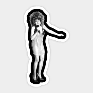 Tina Turner Musician - 80s Style Retro Fan Art Design Sticker